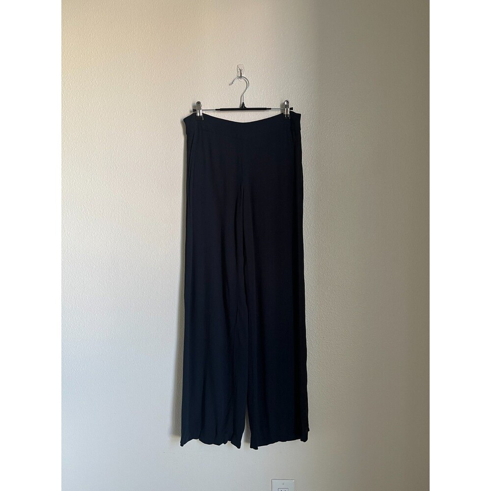 Free People Women's Tuxedo Stripe Wide-Leg Pant in Black Size US 4